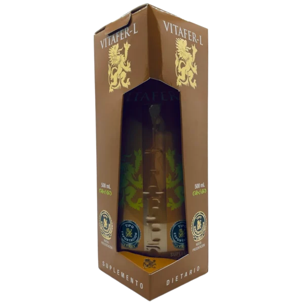 Vitafer-L Gold Jarabe x 500 ml box front saludsabor.com
