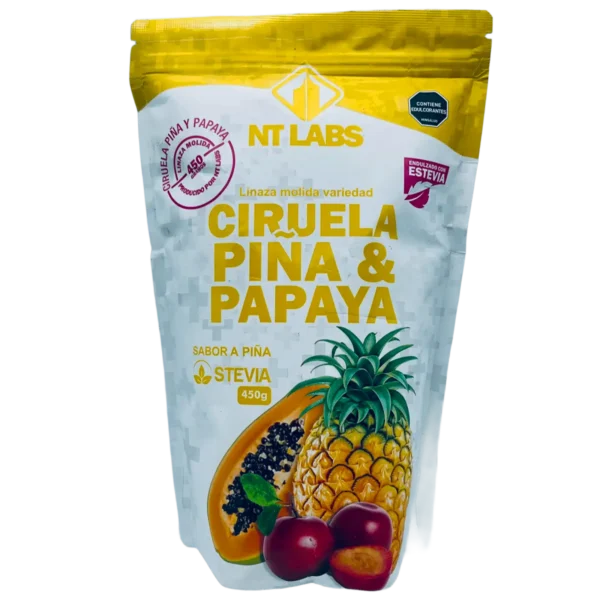Linaza_molida_Ciruela_Piña_papaya_saludsabor.com