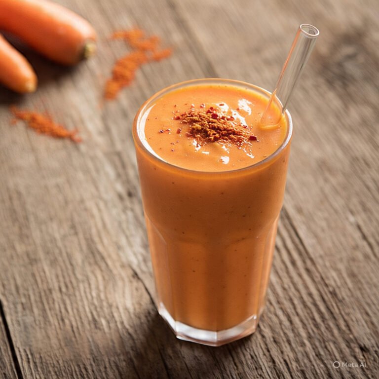 batido dulce de zanahoria y pimenton saludsabor.com