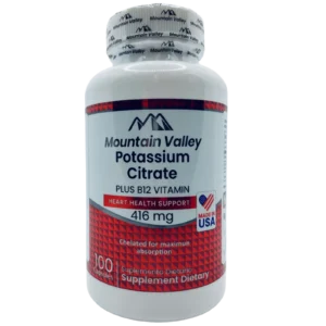 Potassium citrate 416 mg Mountain Valley 100 capsulas